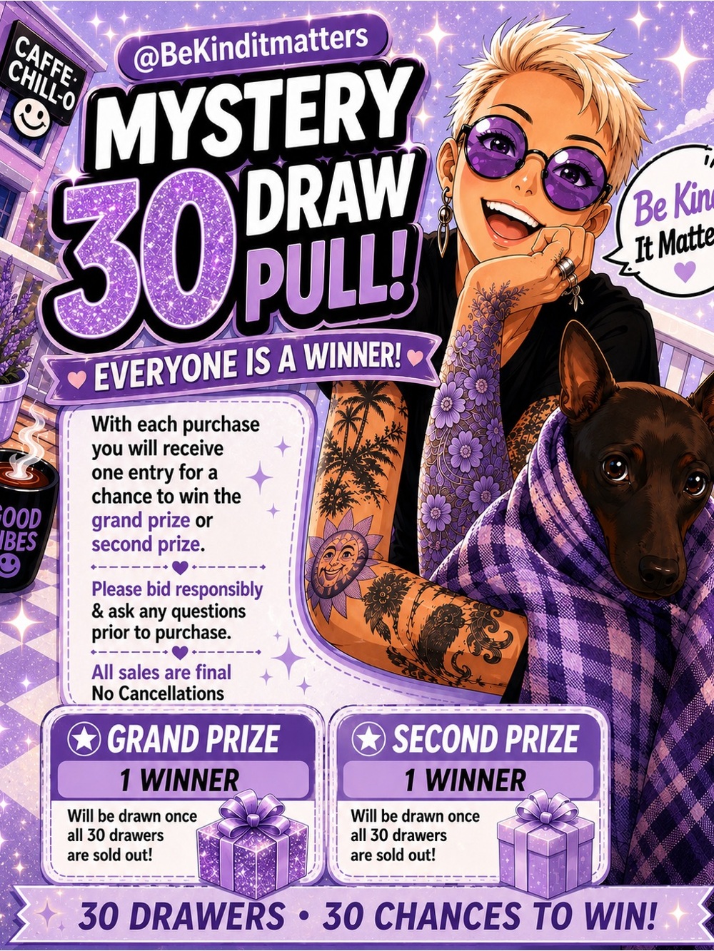 Mystery 30 Draw Pull Poster - for Game